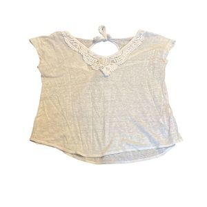 Lucky Brand Women’s white short sleeve shirt Size S